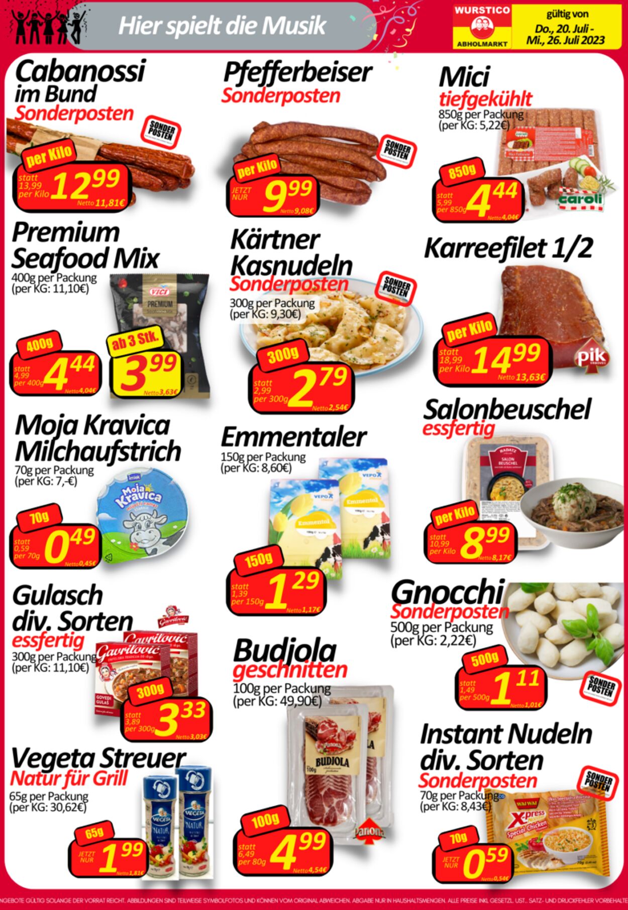 Prospekt Wurstico 20.07.2023 - 26.07.2023