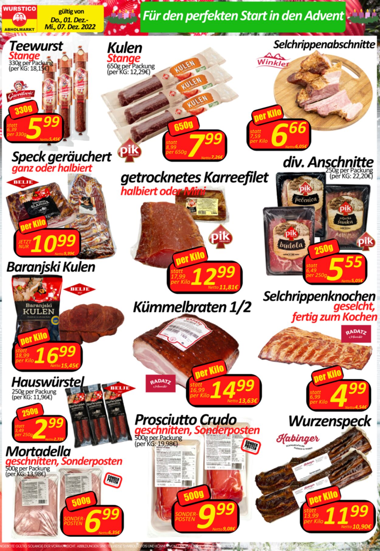 Prospekt Wurstico 01.12.2022 - 07.12.2022