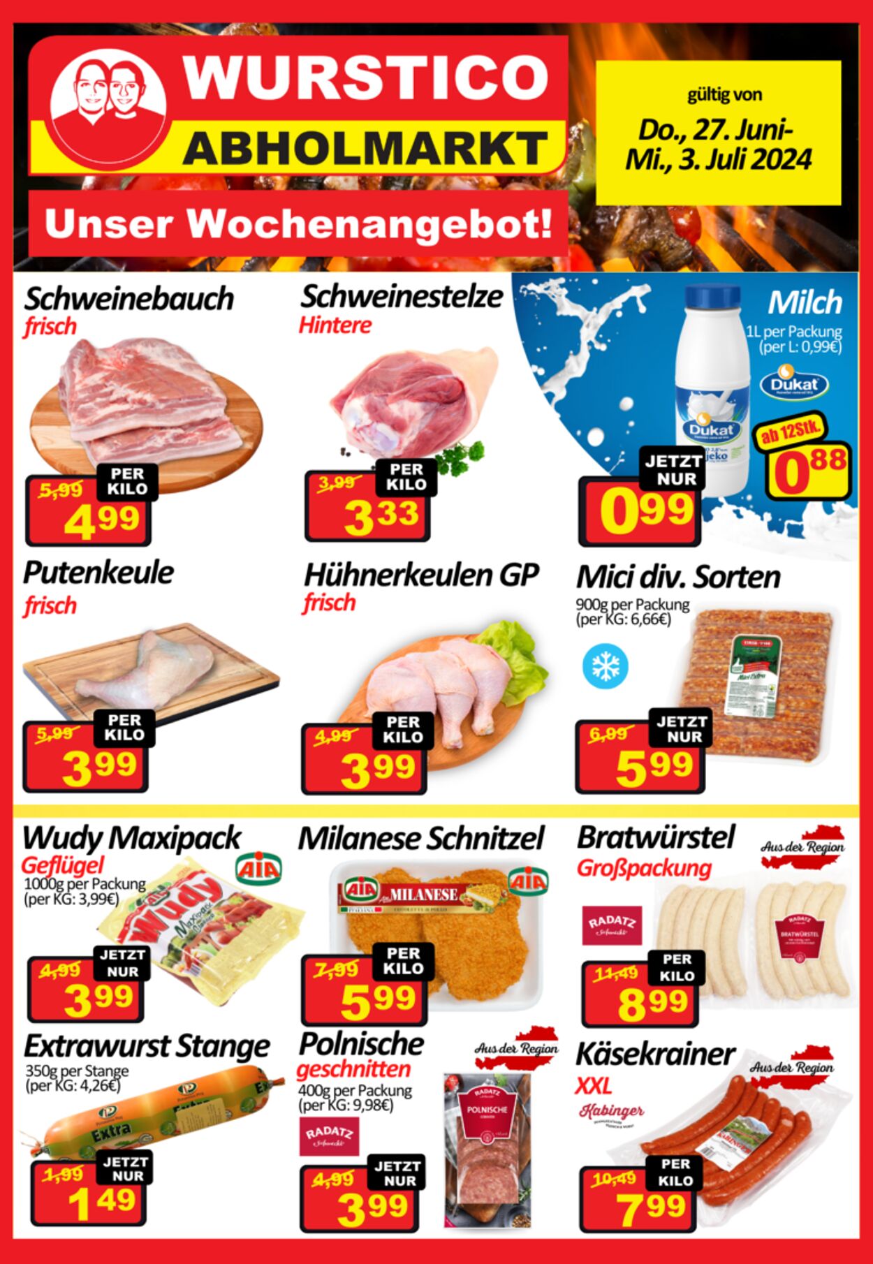 Prospekt Wurstico 27.06.2024 - 03.07.2024