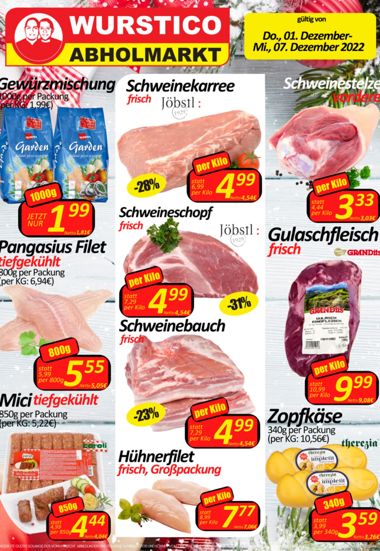 Prospekt Wurstico 09.12.2022 - 14.12.2022