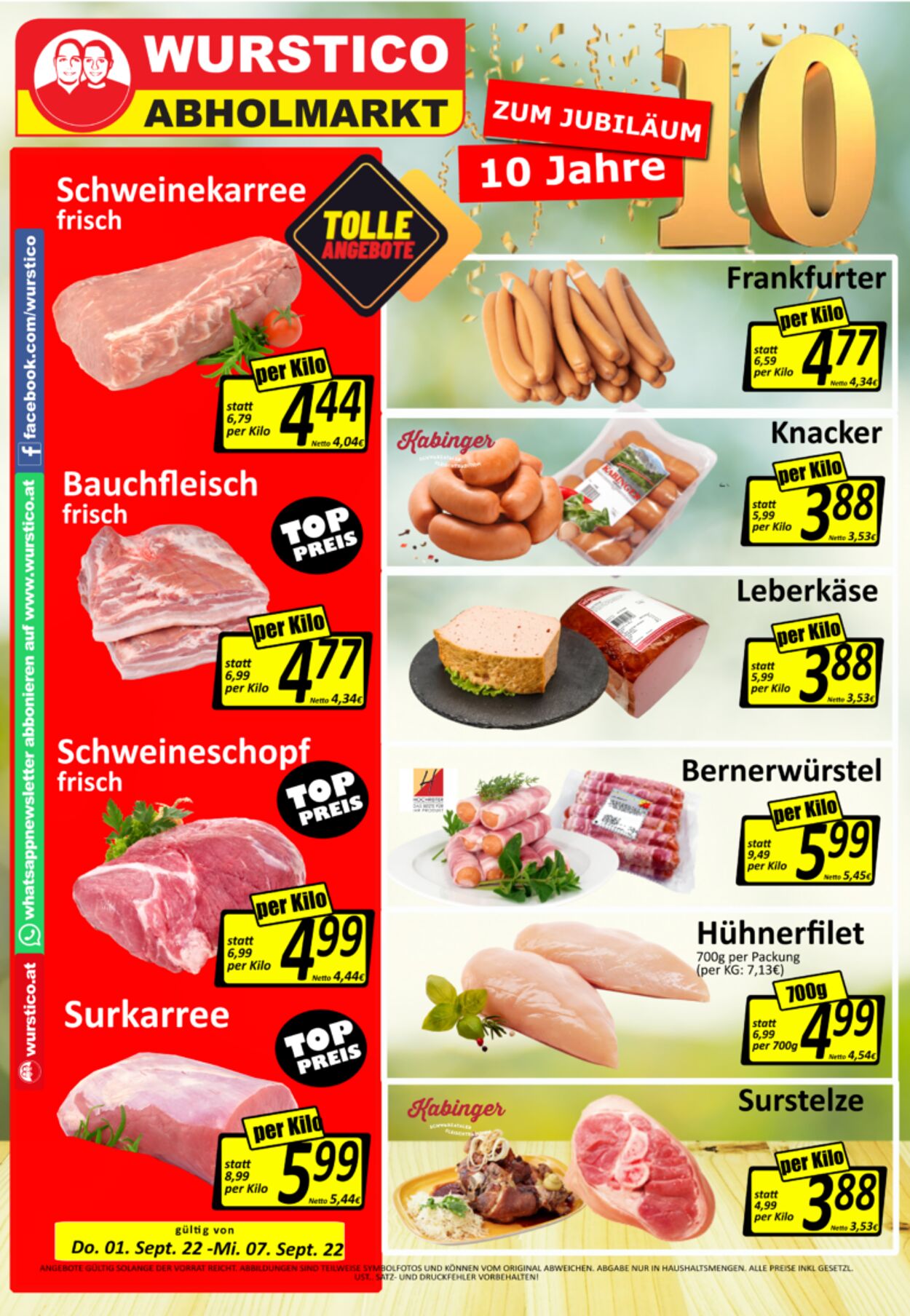 Prospekt Wurstico 08.09.2022 - 14.09.2022