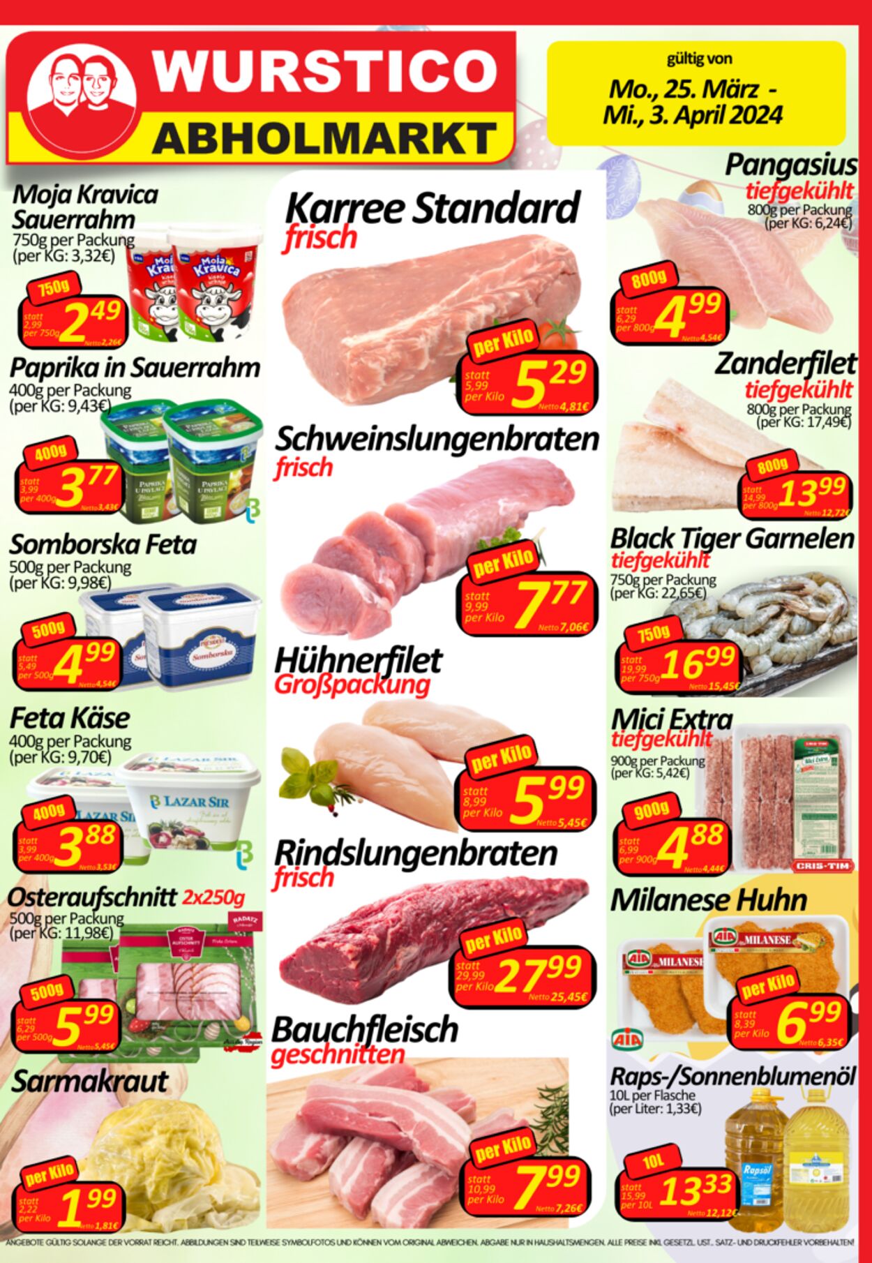 Prospekt Wurstico - Wurstico Abholmarkt – Wurst, Fleischwaren und mehr zu FabrikspreisenAktuelle Angebote bei Wurstico 25 Mär, 2024 - 3 Apr, 2024