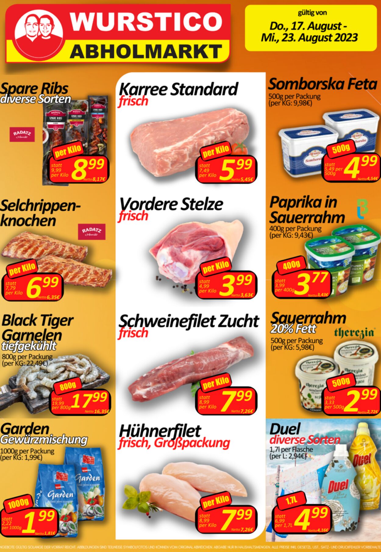 Prospekt Wurstico 17.08.2023 - 23.08.2023