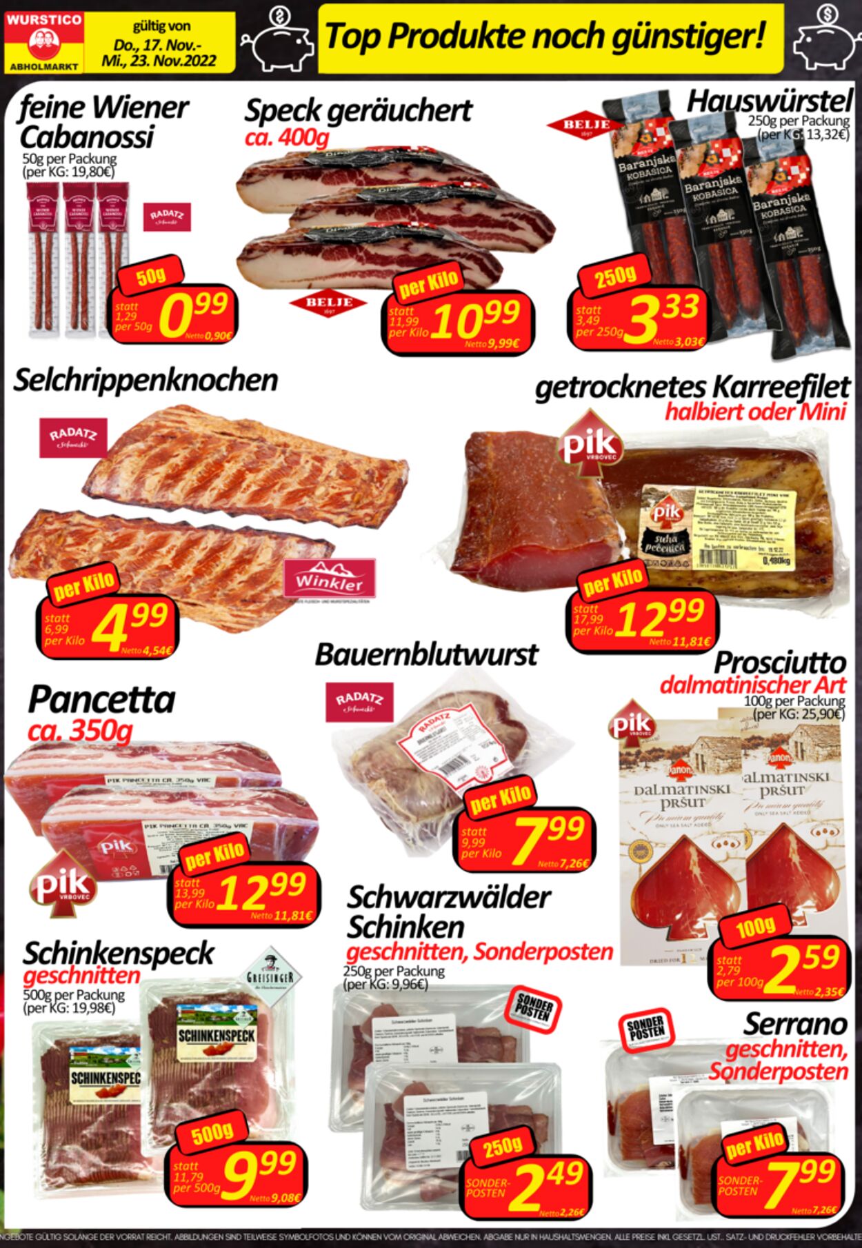 Prospekt Wurstico 17.11.2022 - 23.11.2022