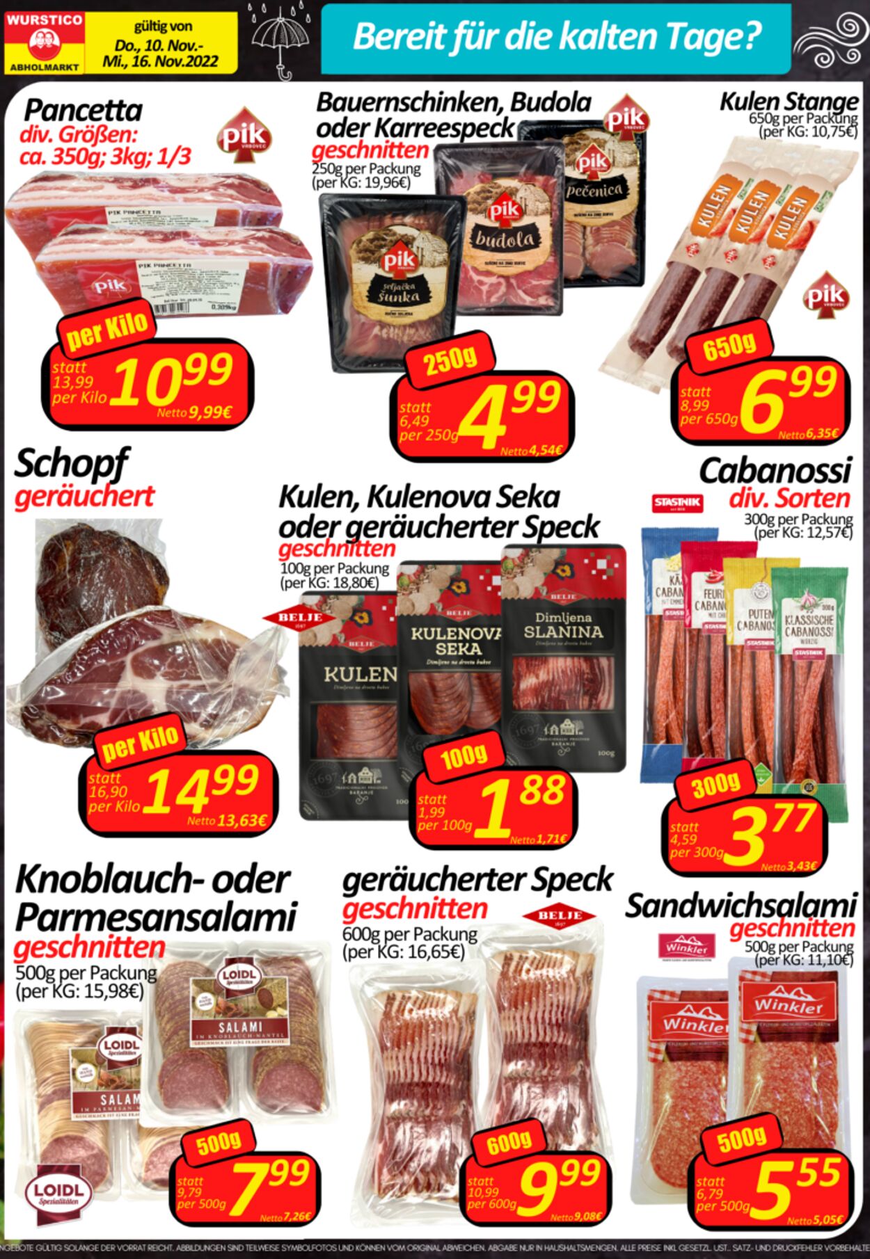 Prospekt Wurstico 17.11.2022 - 23.11.2022