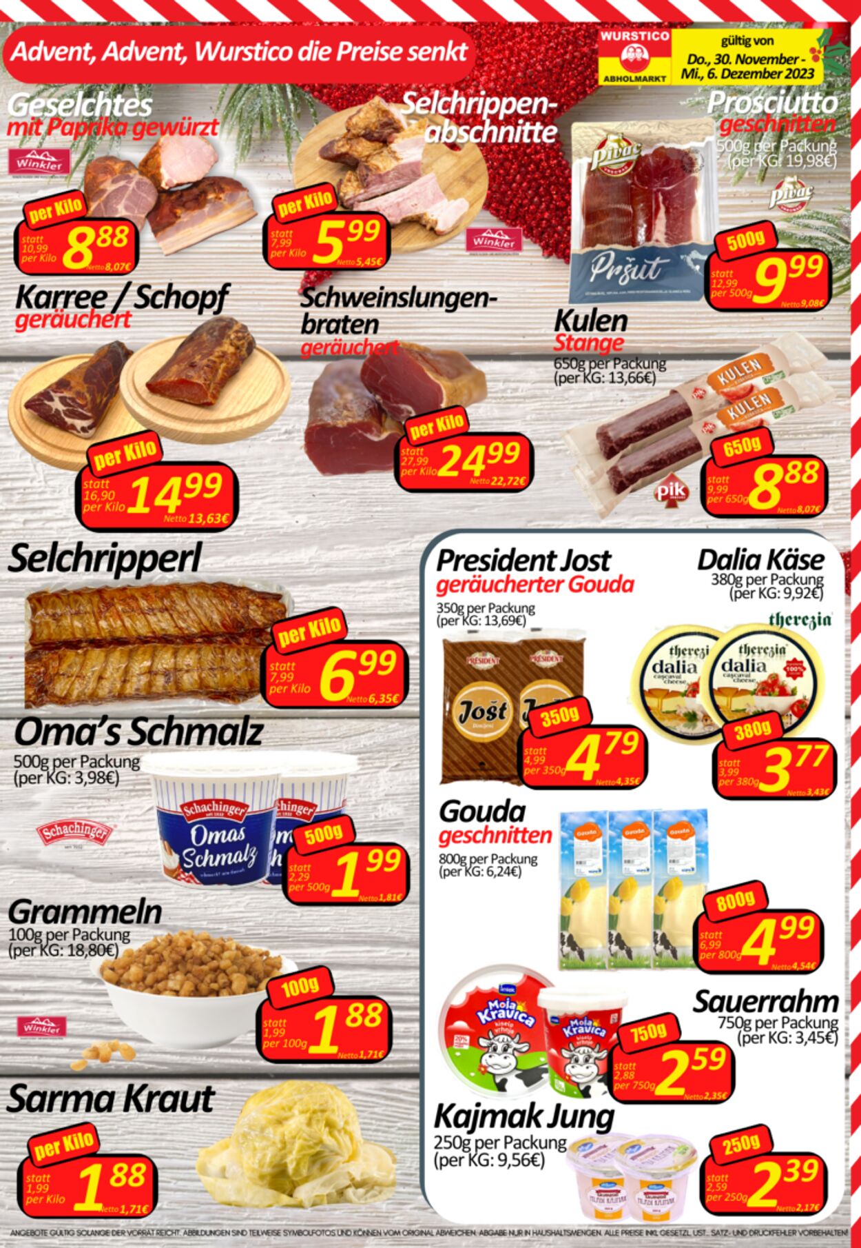 Prospekt Wurstico 30.11.2023 - 06.12.2023