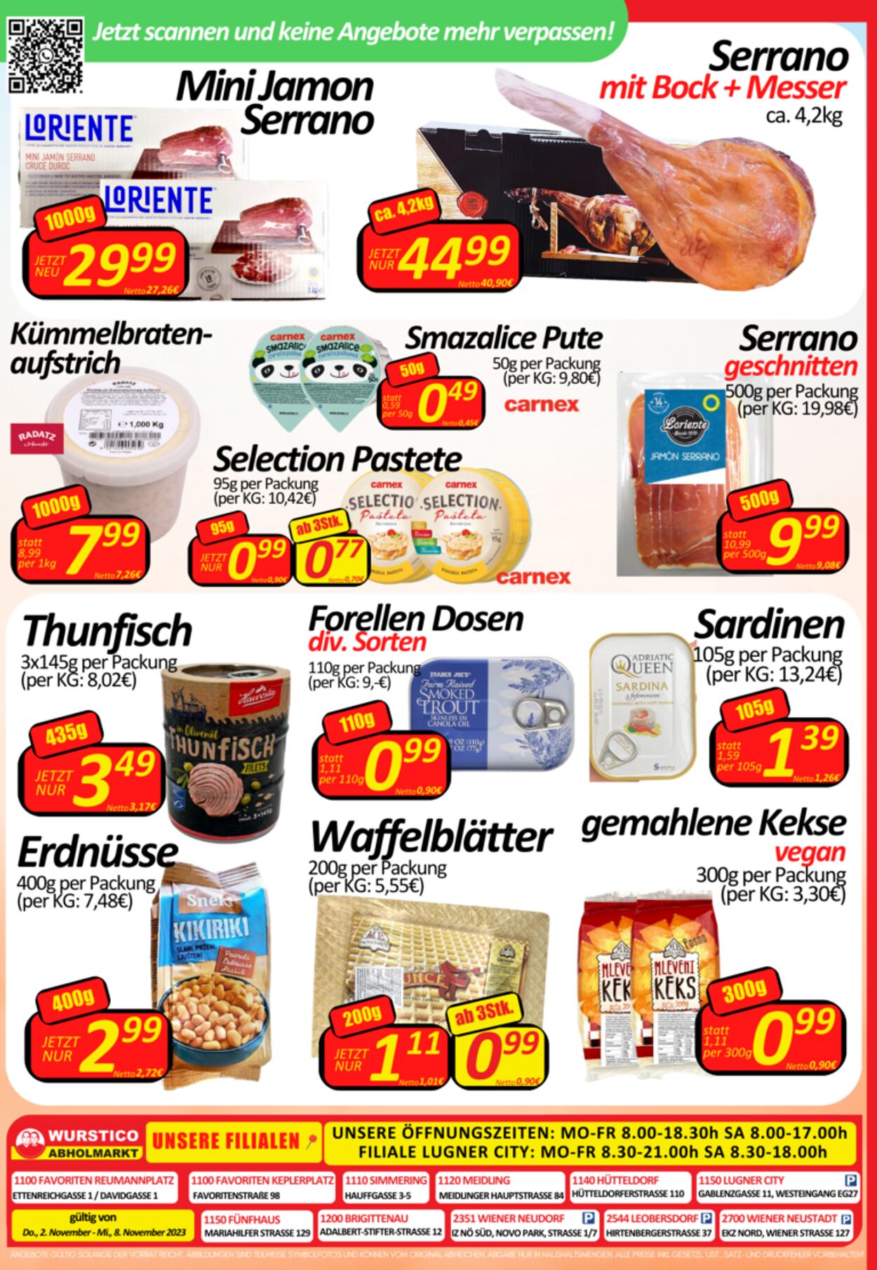 Prospekt Wurstico 02.11.2023 - 08.11.2023