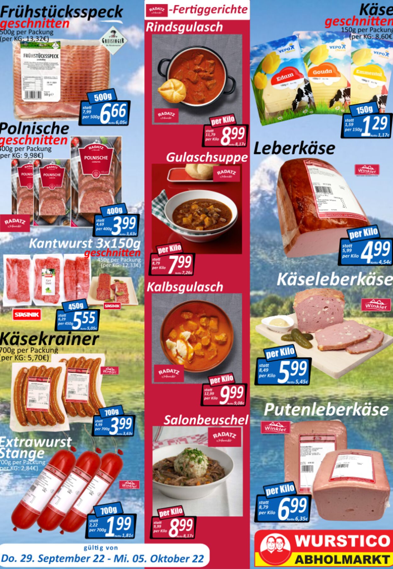 Prospekt Wurstico 29.09.2022 - 05.10.2022