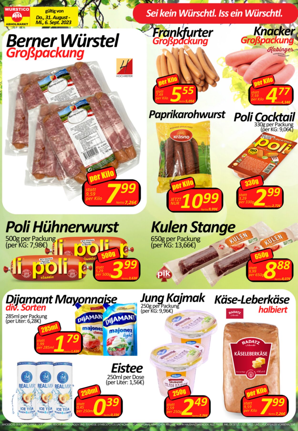 Prospekt Wurstico 31.08.2023 - 06.09.2023