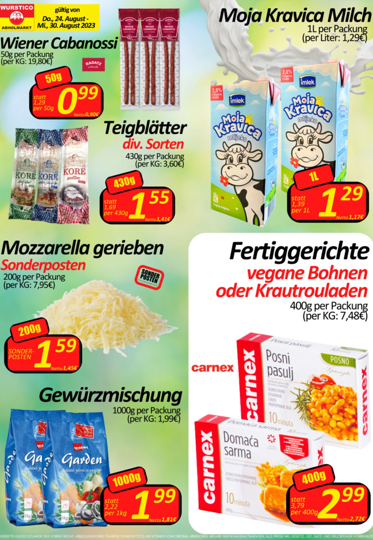 Prospekt Wurstico 31.08.2023 - 06.09.2023