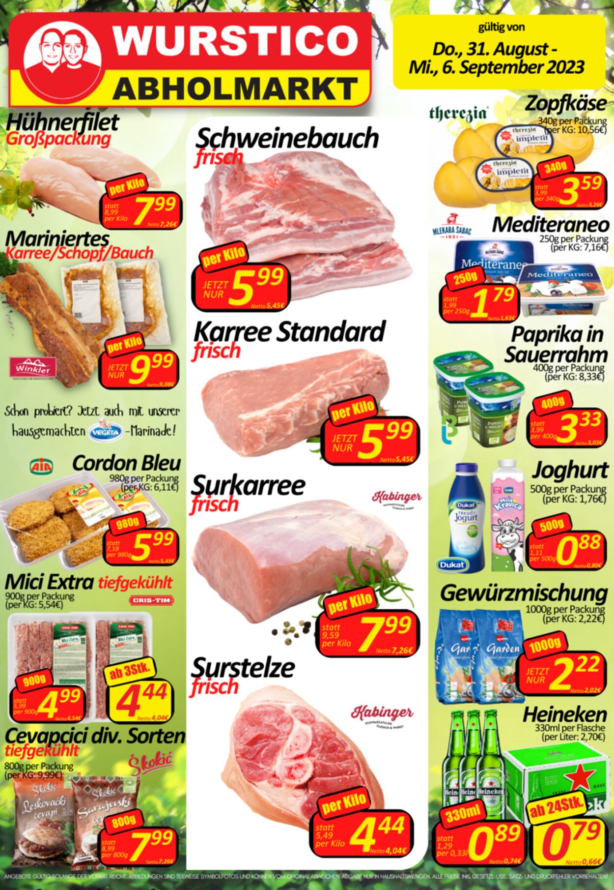 Prospekt Wurstico 31.08.2023 - 06.09.2023