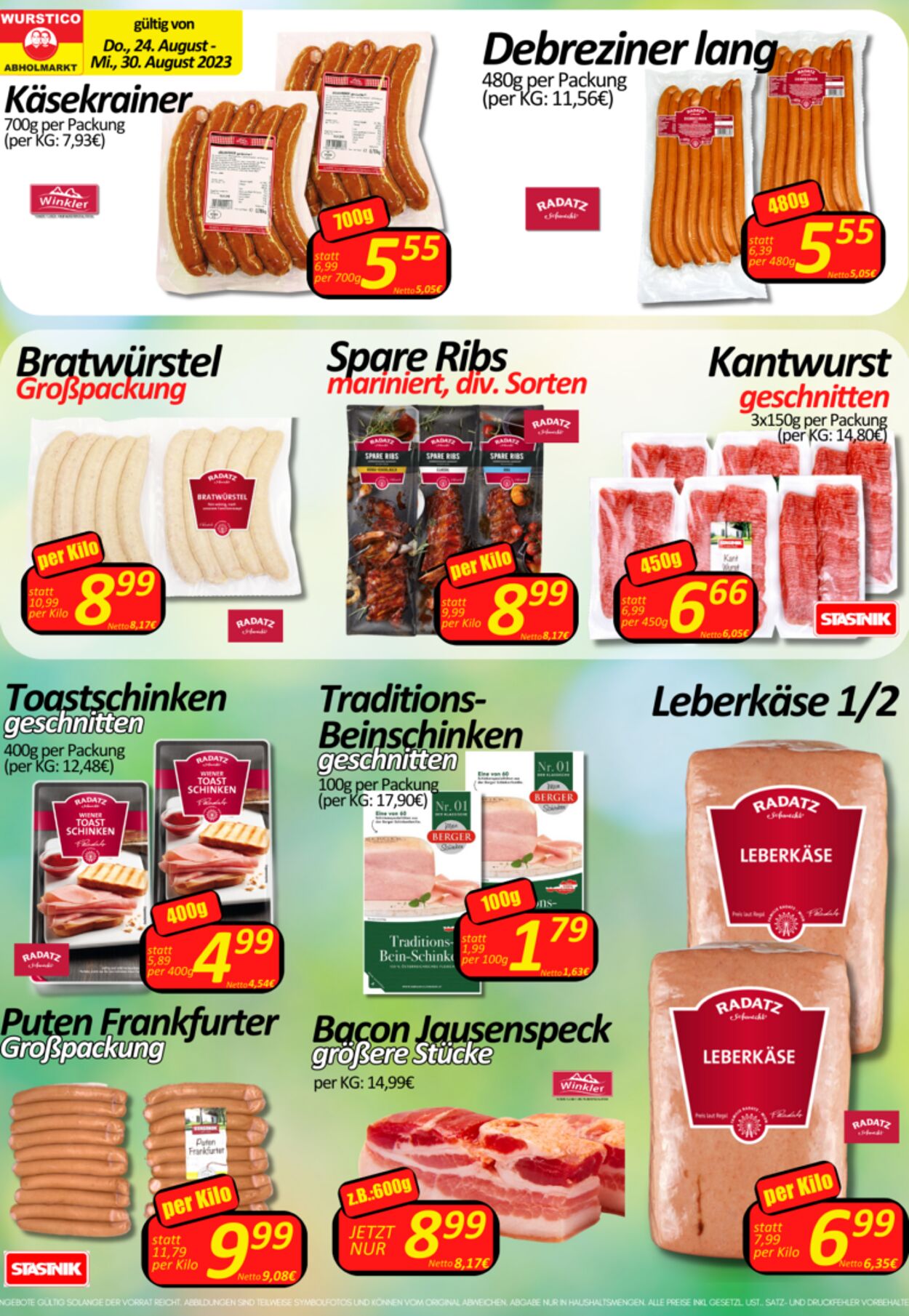Prospekt Wurstico 31.08.2023 - 06.09.2023