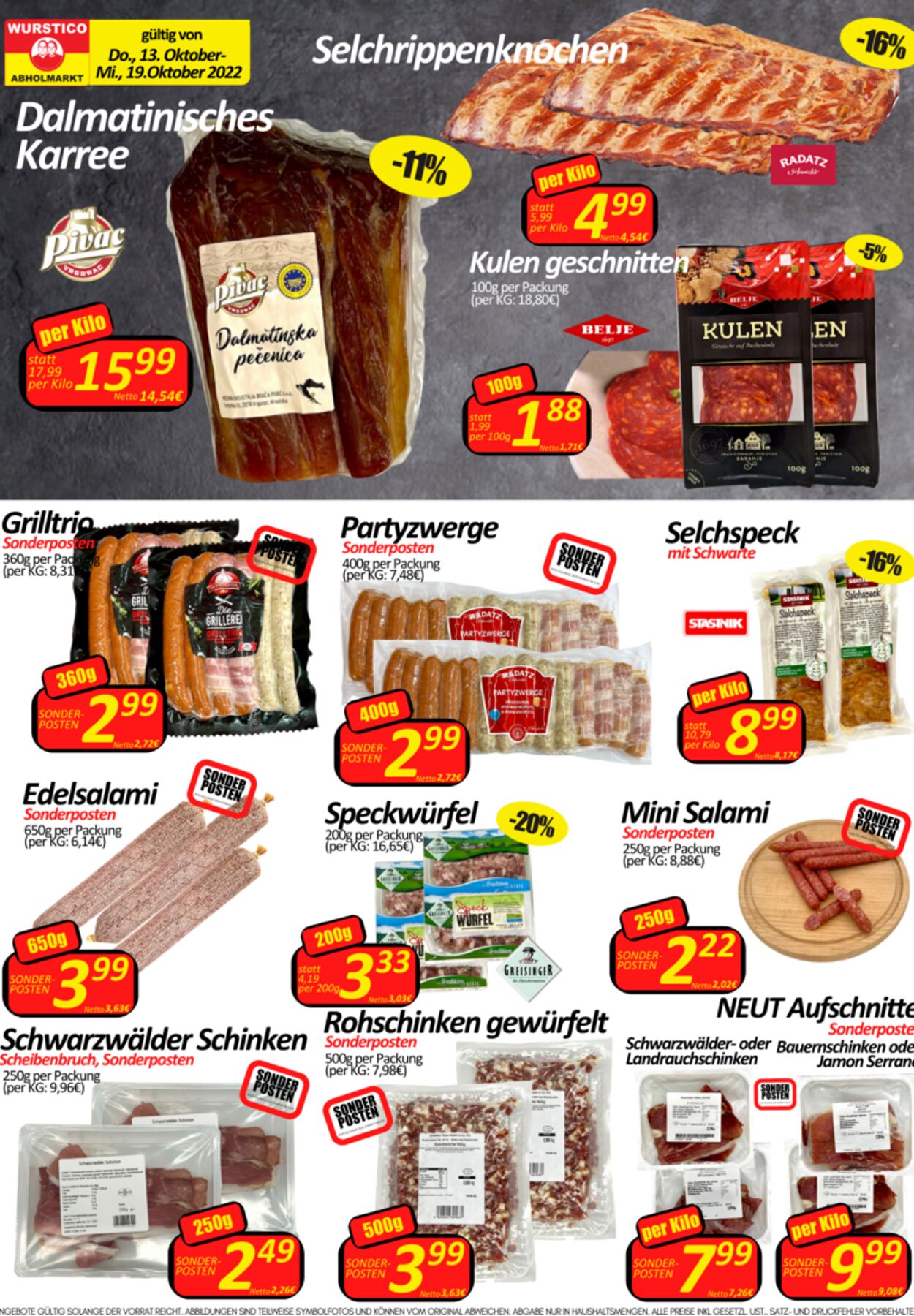 Prospekt Wurstico 20.10.2022 - 25.10.2022