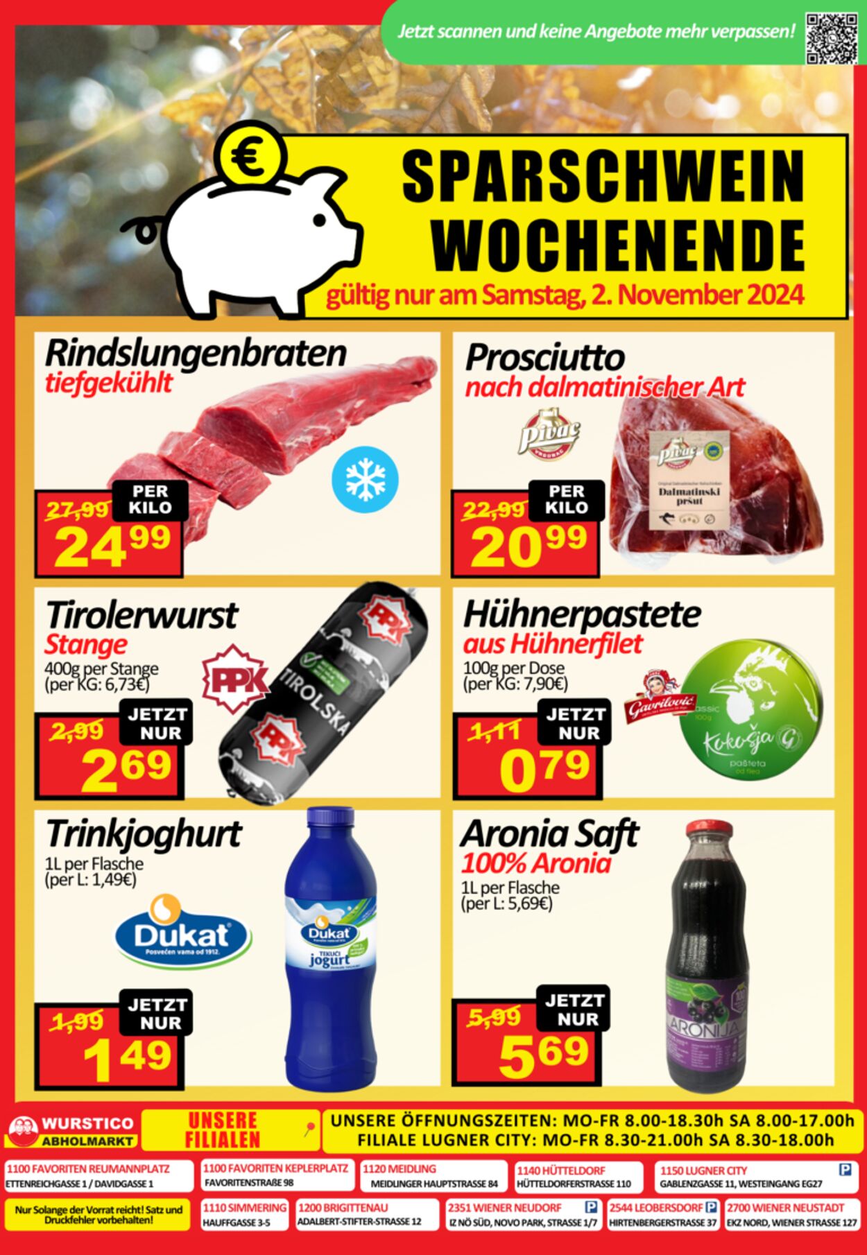 Prospekt Wurstico 30.10.2024 - 10.11.2024