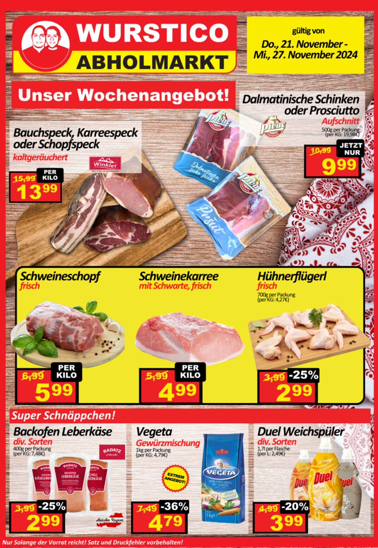 Prospekt Wurstico 27.11.2024 - 08.12.2024