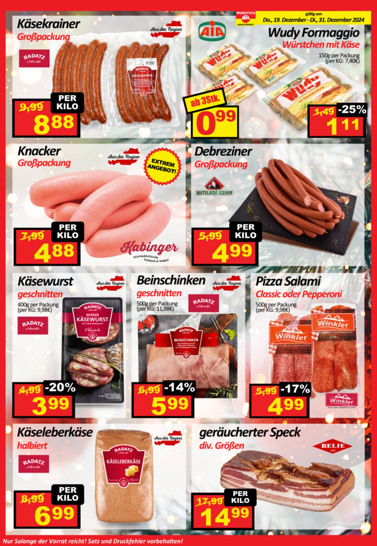 Prospekt Wurstico 26.12.2024 - 05.01.2025