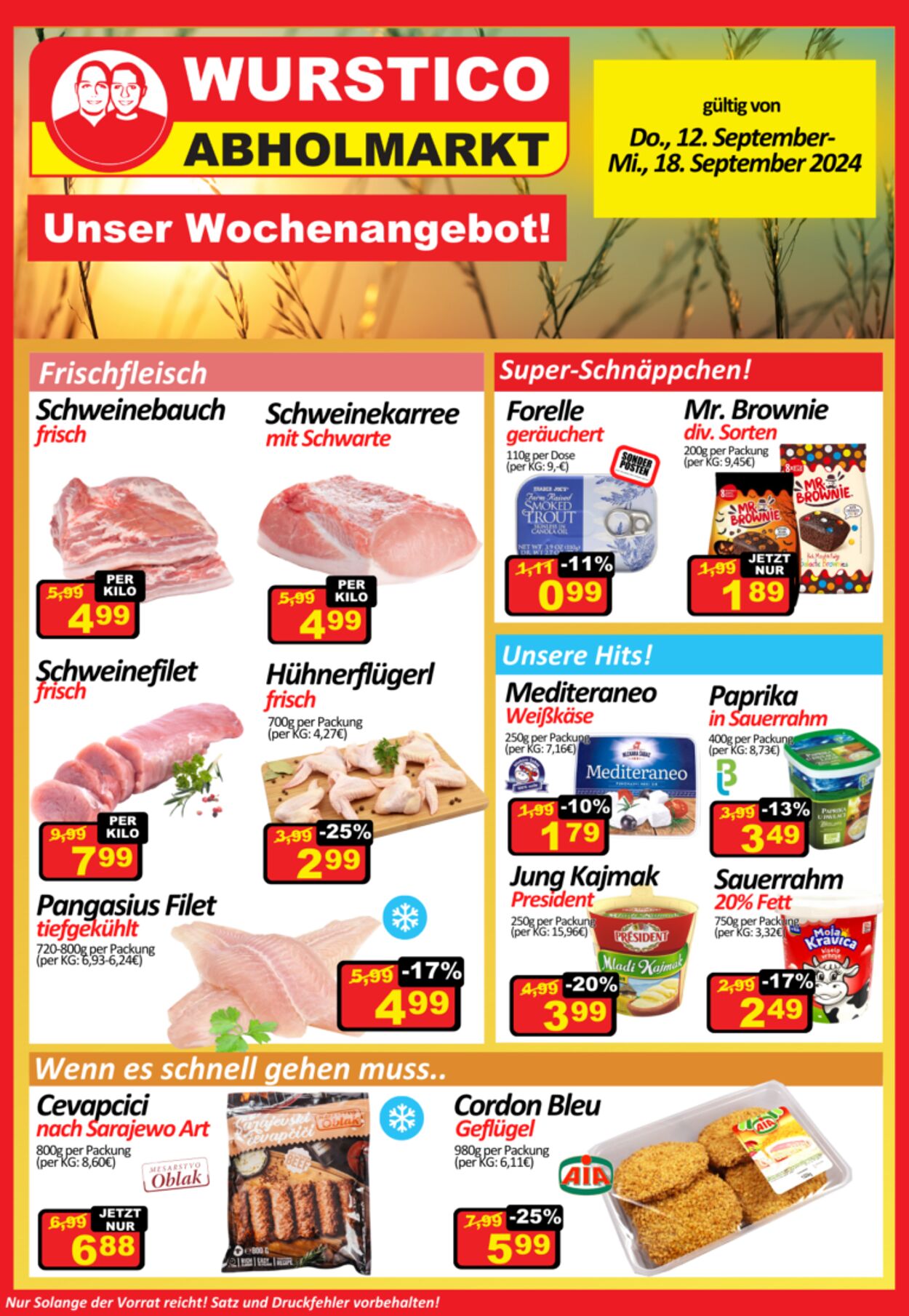 Prospekt Wurstico 12.09.2024 - 19.09.2024