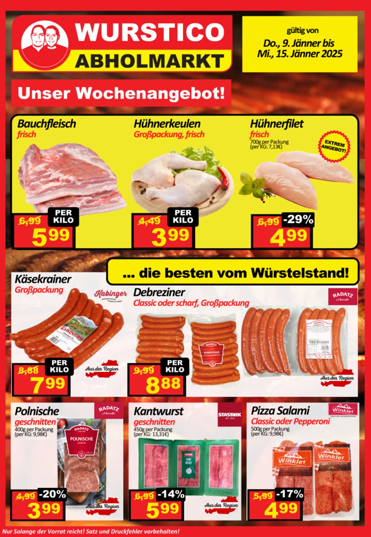 Prospekt Wurstico 09.01.2025 - 23.01.2025