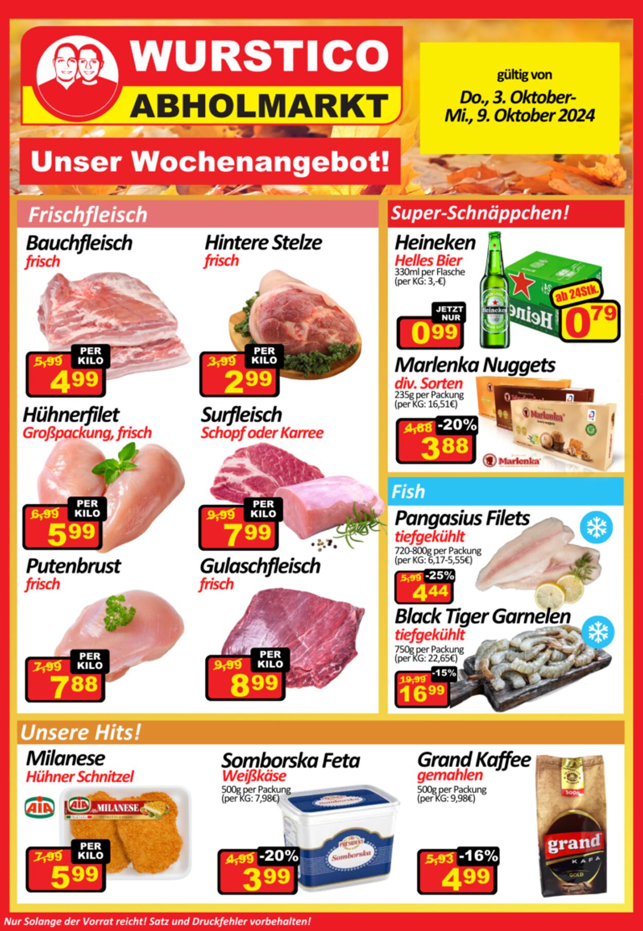 Prospekt Wurstico 02.10.2024 - 10.10.2024