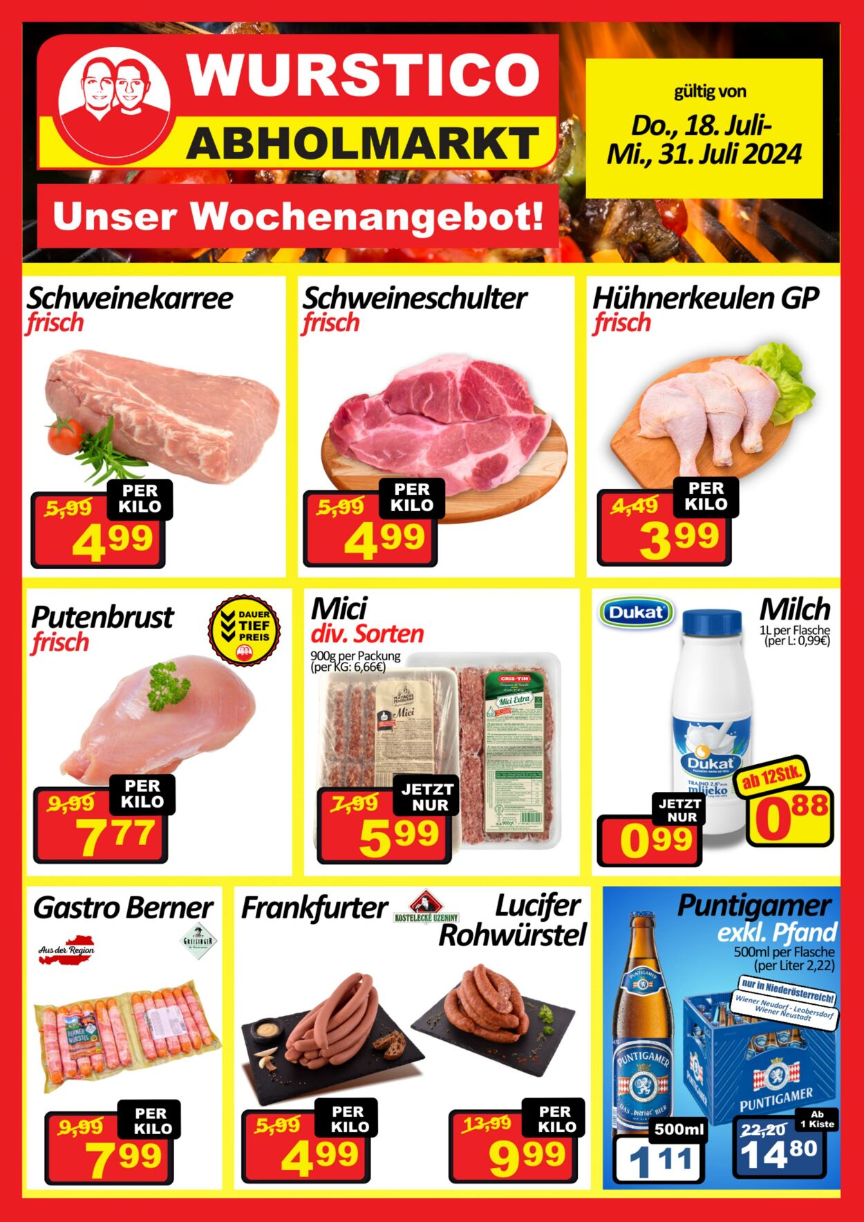 Prospekt Wurstico 18.07.2024 - 31.07.2024