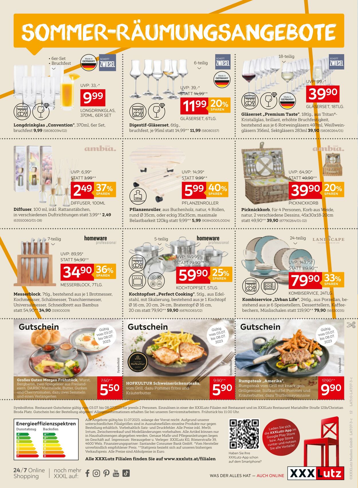 Prospekt XXXLutz 03.07.2023 - 11.07.2023
